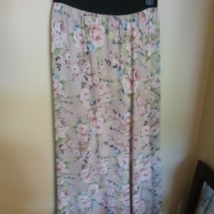 Floral print XS Lularoe Lucy Maxi skirt